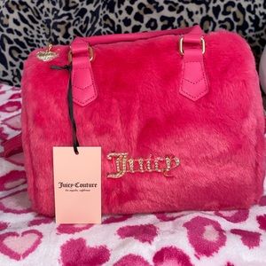 Juicy Couture Fuzzy Purse - Hot Pink 👛